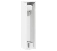 vidaXL Mobile da Bagno con Portarotolo Bianco 20,5x20x90 cm