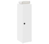 vidaXL Mobile da Bagno con Portarotolo Bianco 20,5x22x72 cm