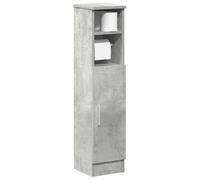vidaXL Mobile da Bagno con Portarotolo Grigio Cemento 20,5x22x90 cm, mobiletto portaoggetti per Il Bagno, mobiletto da Pavimento per Il Bagno, unità portaoggetti per Il Bagno