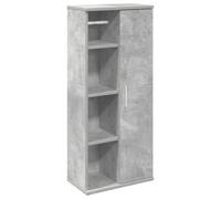 vidaXL Mobile da Bagno con Portarotolo Grigio Cemento 39x22x90 cm, mobiletto portaoggetti per Il Bagno, mobiletto da Pavimento per Il Bagno, unità portaoggetti per Il Bagno
