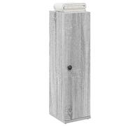 vidaXL Mobile da Bagno con Portarotolo Grigio Sonoma 20,5x22x72 cm