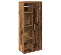vidaXL Mobile da Bagno con Portarotolo Legno Antico 39x22x90 cm