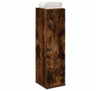 vidaXL Mobile da Bagno con Portarotolo Rovere Fumo 20,5x22x72 cm