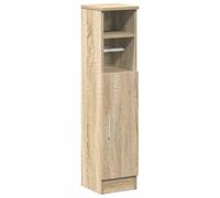 vidaXL Mobile da Bagno con Portarotolo Rovere Sonoma 20,5x22x90 cm, mobiletto portaoggetti per Il Bagno, mobiletto da Pavimento per Il Bagno, unità portaoggetti per Il Bagno