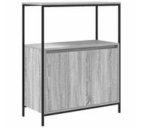 vidaXL Mobile da Bagno con Ripiani Grigio Sonoma 76,5x35x95 cm