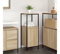 vidaXL Mobile da Bagno con Ripiani Rovere Sonoma 36x35x95 cm