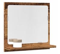 vidaXL Mobile da Bagno con Specchio Legno Antico 40x11x37cm Truciolato, Mobile a Specchio con ripiano, Mobile da Bagno, Mobile da Trucco con Specchio