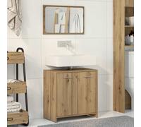 vidaXL Mobile da Bagno con Specchio Rovere Artigianale Truciolato, armadietto a Specchio da Bagno, Mobile lavabo da Bagno, Mobile da Bagno