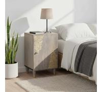 vidaXL Mobile da Bagno Grigio 38 x 33 x 58 cm Legno di mango massello