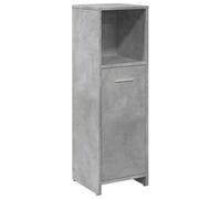 vidaXL Mobile da Bagno Grigio Cemento 30x30x95 cm in Legno Multistrato