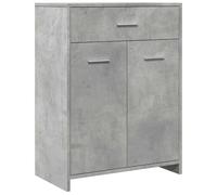 vidaXL Mobile da Bagno Grigio Cemento 60x33x80 cm in Legno tecnico