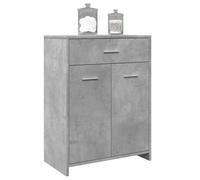 vidaXL Mobile da Bagno Grigio Cemento 60x33x80 cm in Legno Tecnico