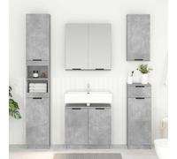 vidaXL Mobile da Bagno Grigio cemento 64,5 x 33,5 x 59 cm