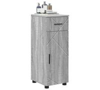 vidaXL Mobile da Bagno Grigio Sonoma 30 x 35 x 80 cm
