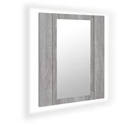 vidaXL Mobile da bagno Grigio Sonoma 40x12x45 cm in legno multistrato