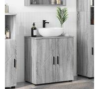 vidaXL Mobile da Bagno Grigio Sonoma 61 x 35 x 64 cm