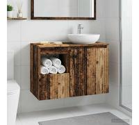 vidaXL Mobile da Bagno Legno antico 30 x 41 x 50 cm,