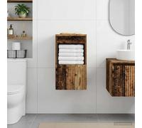vidaXL Mobile da Bagno Legno antico 30 x 44,5 x 50 cm