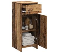 vidaXL Mobile da Bagno Legno antico 35 x 36,5 x 85 cm,