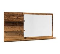 vidaXL Mobile da Bagno Legno Antico 90x11x45 cm in Truciolato, Mobile a Specchio con ripiano, Mobile da Bagno, Mobile da Trucco con Specchio