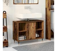 vidaXL Mobile da Bagno Legno vecchio 80 x 33 x 60 cm
