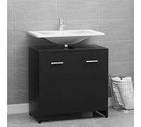 Armadio da bagno, 60 x 33 x 58 cm, colore: nero