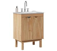vidaXL Mobile da Bagno OTTA 59x40x80 cm in Legno Massello di Pino
