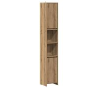 vidaXL Mobile da bagno Rovere Artigianale in truciolato 30x30x183,5 cm