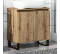 vidaXL Mobile da Bagno Rovere Artigianale 58x33x60 cm in Truciolato, mobili per Il Bagno, mobiletto per Il Bagno, mobili per Il Bagno, mobiletto