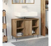 vidaXL Mobile da Bagno Rovere artigianale 80 x 33 x 60 cm