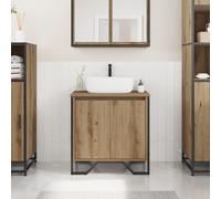 vidaXL Mobile da bagno Rovere Artisan 60x35x50 cm Legno ingegnerizzato