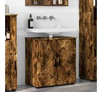 vidaXL Mobile da Bagno Rovere fumé 61 x 35 x 64 cm