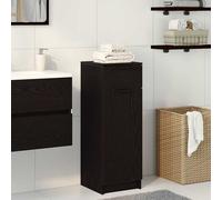 vidaXL Mobile da Bagno Rovere nero 32 x 34 x 90 cm Legno multistrato