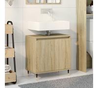 vidaXL Mobile da Bagno Rovere Sonoma 58x33x60 cm in Legno Multistrato