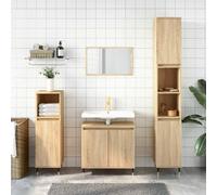 vidaXL Mobile da Bagno Rovere Sonoma 58x33x60 cm in Legno Multistrato