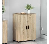 vidaXL Sonoma - Armadietto da bagno in rovere Sonoma, 60 x 35 x 80 cm, molti ripiani e maniglie, ideali per interni, una soluzione intelligente per l'arredamento della casa