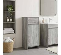 vidaXL Mobile da Bagno Sonoma grigio 35 x 36,5 x 85 cm