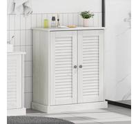 vidaXL Mobile da Bagno VIGO Bianco e Bianco Antico 68 x 34 x 80 cm