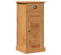 vidaXL Mobile da Bagno Color Miele con Cassetto Compatto Stoccaggio 37X34X80 cm Legno Massello di Mango Design Tradizionale per Organizzazione Essenziali Mobili per Il Bagno Soluzioni Piccole Organi