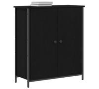 vidaXL Moderno Buffet & Mobiletto in Quercia Nera con Scaffalatura Regolabile Ampio Spazio di Archiviazione Ideale per Sala da Pranzo o Soggiorno Elegante Design in Legno Ingegnerizzato