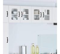 vidaXL Mobile da cucina 2 pcs Bianco 60 x 31 x 40 cm Legno multistrato