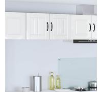 vidaXL Mobile da cucina 2 pcs Bianco Lucido 40 x 31 x 40 cm