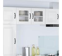 vidaXL Mobile da cucina 2 pcs Bianco Lucido 40 x 31 x 40 cm