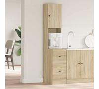 vidaXL Mobile da cucina Beige 35 x 50 x 180 cm Legno multistrato