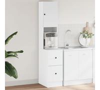 vidaXL Mobile da Cucina Bianco 35x50x180 cm in Truciolato