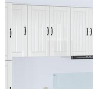 vidaXL Mobile da cucina Bianco Lucido 80 x 31 x 80 cm