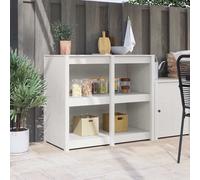 vidaXL Mobile da cucina con lo scaffale Bianco caldo 106 x 55 x 92 cm