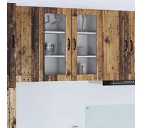 vidaXL Mobile da cucina con lo scaffale Legno vecchio 40 x 31 x 80 cm