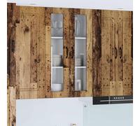 vidaXL Mobile da cucina con lo scaffale Legno vecchio 60 x 31 x 100 cm