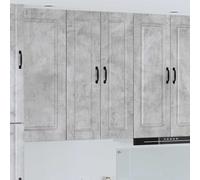 vidaXL Mobile da cucina con porta Grigio cemento 30 x 31 x 100 cm